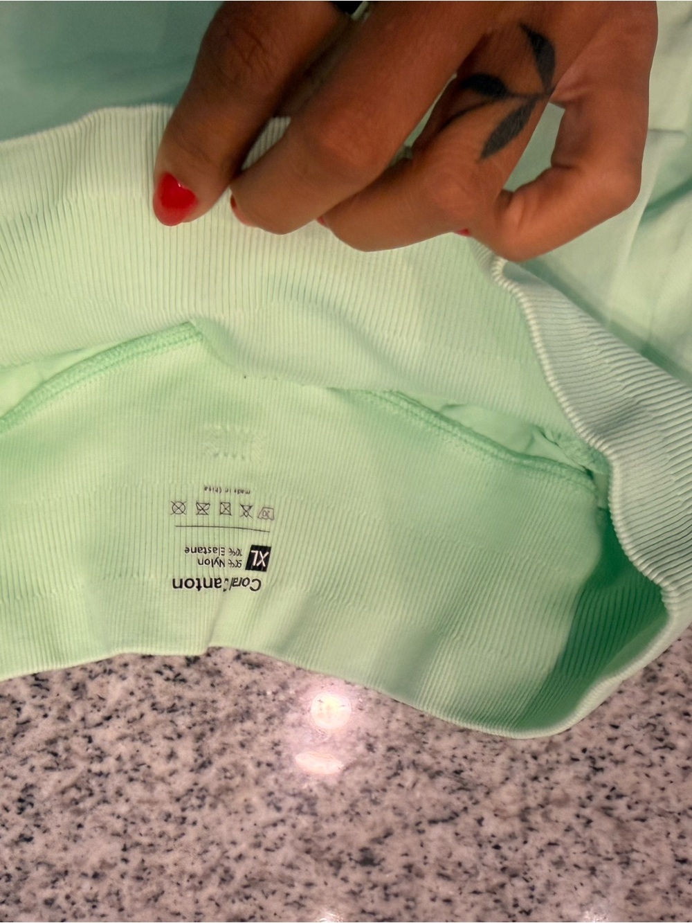 Comfortable Women's Athletic Shorts in Mint Green by